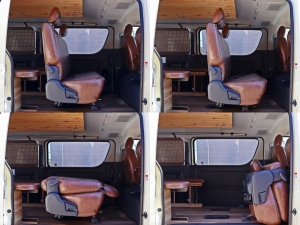 ハイエースバンアウトドア　キャンプ　車中泊　バンライフ　１BOX　ベッド　キャンピングカー